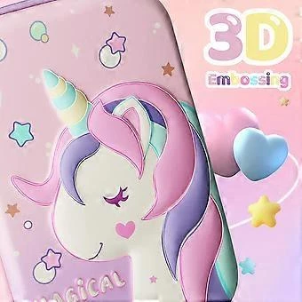 Valkyrie 3 Boyutlu Büyük Unicorn Su Geçirmez Kalem Kutusu - 5