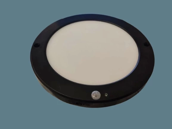 HOROZ Martha 18w Yuvarlak Hareket Sensörlü Fotoselli Led Spot SİYAH 6400K Beyaz Sıva Üstü ve Sıva Altı  Kullanım
