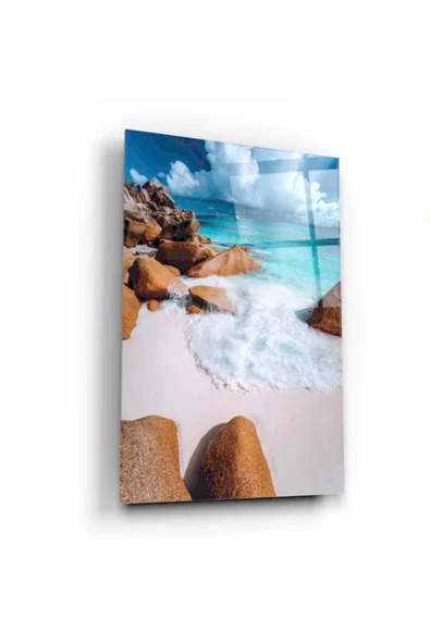 Sahil Dekoratif ve Modern Cam Tablo ürün görseli