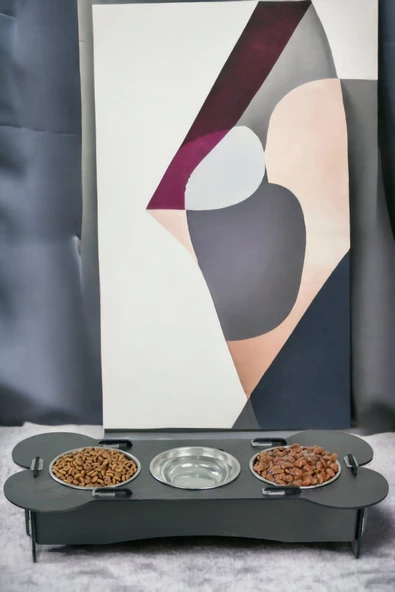 Pandogo Kedi Mama Su Kabı Siyah Renk Model 3 - 3