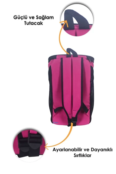 Evene Pembe Kedi Taşıma Çantası Siyah Fileli Küçük Boy Uçak Için Uygun Hava Alan Sırt Çantası - 4