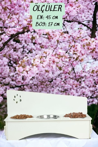 Pandogo Kedi Mama Su Kabı Beyaz Renk Model 2 - Resim 4