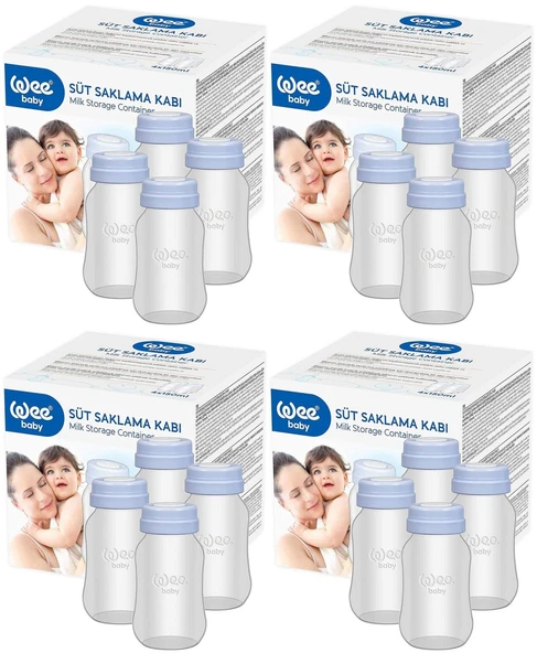 Wee Baby Süt Saklama Kabı (16 Lı Set) (Kod:126) (4PK*4)