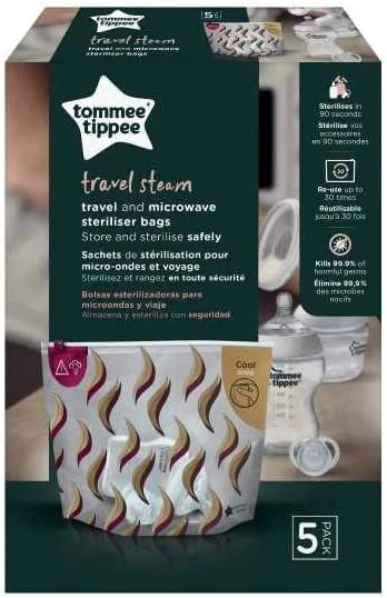 Tommee Tippee Seyahat ve Mikrodalga Sterilizatör Torbası (3 Lü Set) - 2