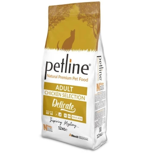 Petline Delicate Tavuklu Yetişkin Kedi Maması 12 KG