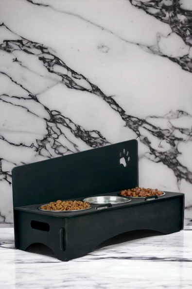 Pandogo Kedi Mama Su Kabı Siyah Renk Model 2 - Resim 2