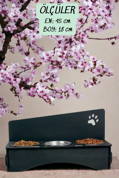 Pandogo Kedi Mama Su Kabı Siyah Renk Model 2 - Resim 4