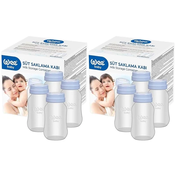 Wee Baby Süt Saklama Kabı (8 Li Set) (Kod:126) (2PK*4) - 1