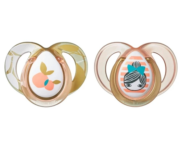Tommee Tippee Emzik (2 Li Pk) Moda (6-18 Ay) Kız