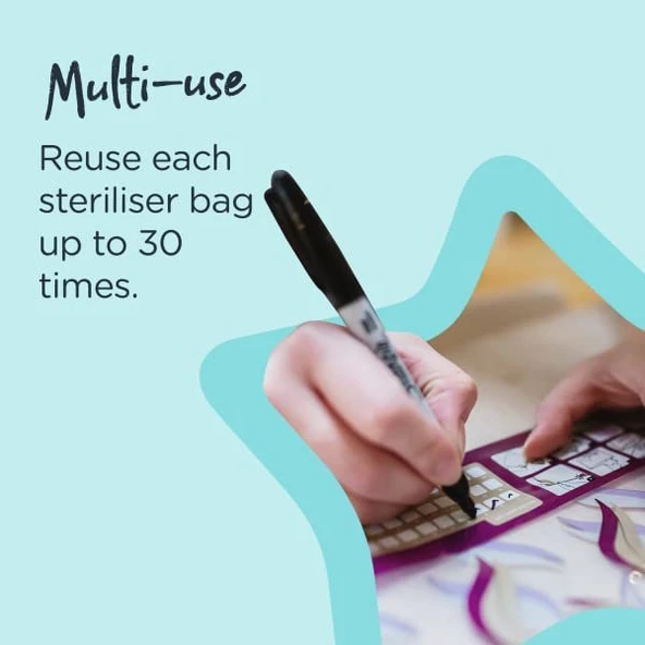 Tommee Tippee Seyahat ve Mikrodalga Sterilizatör Torbası (3 Lü Set) - 5