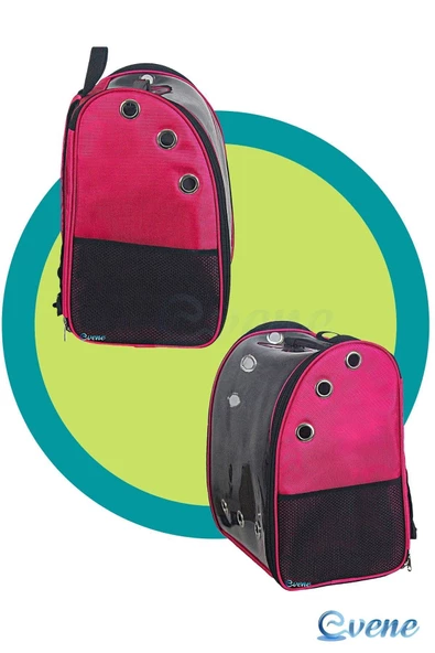 Evene Pembe Kedi Taşıma Çantası Şeffaf Büyük Boy Uçak Için Uygun Hava Alan Su Geçirmez 2 Tarafı Açılır Sır - 2