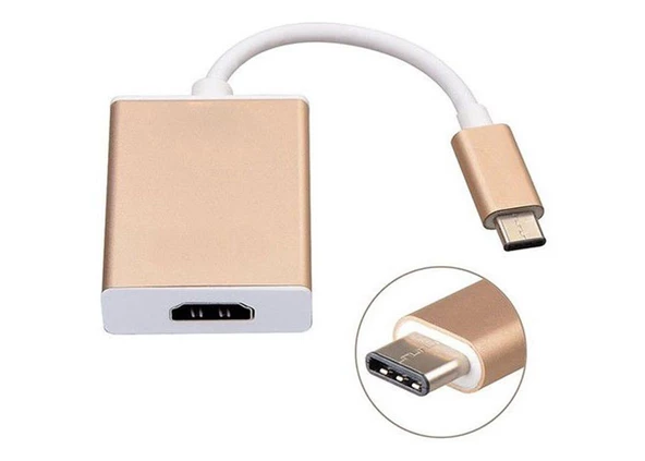 Hytech HY-USBC10 1080P Metal Type-C to HDMI Adaptör