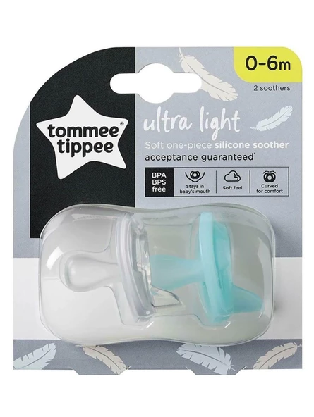 Tommee Tippee Ultra Hafif Silikon Emzik (2 Li Pk) (0-6 Ay)