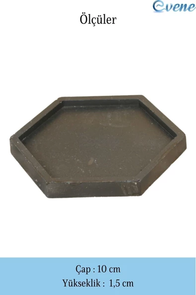 Evene Makyaj Organizeri Siyah Renk Kozmetik Makyaj Düzenleyici Altıgen Model - Resim 2