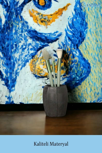 Evene Makyaj Organizeri Makyaj Fırçalığı Makyaj Organizer Düzenleyici Siyah Renk Model 13 - Resim 4