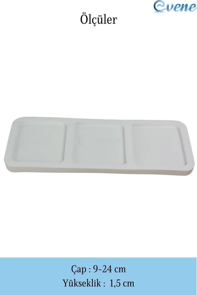 Evene Makyaj Organizeri Beyaz Renk Kozmetik Makyaj Düzenleyici Üçlü Model - Resim 2