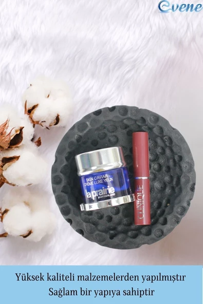 Evene Makyaj Organizeri Siyah Renk Kozmetik Makyaj Düzenleyici Baloncuklu Model - Resim 3