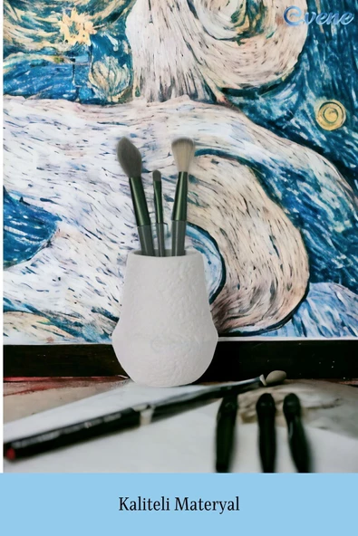 Evene Makyaj Organizeri Makyaj Fırçalığı Makyaj Organizer Düzenleyici Beyaz Renk Model 15 - Resim 4