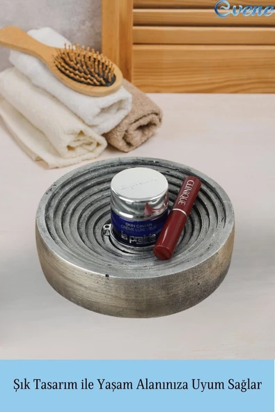 Evene Makyaj Organizeri Gümüş Eskitme Renk Kozmetik Makyaj Düzenleyici Model 2 - Resim 4