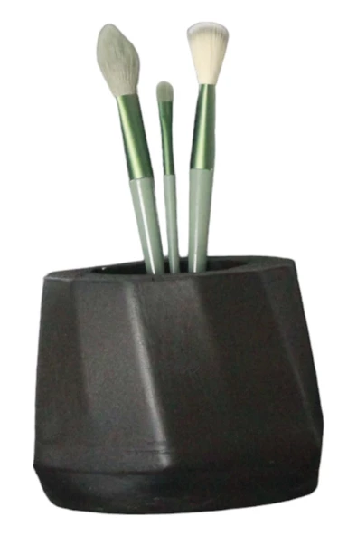 Evene Makyaj Organizeri Makyaj Fırçalığı Makyaj Organizer Düzenleyici Siyah Renk Model 17 ürün görseli 1