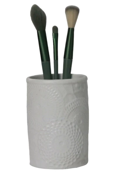 Evene Makyaj Organizeri Makyaj Fırçalığı Makyaj Organizer Düzenleyici Beyaz Renk Model 12 ürün görseli 1