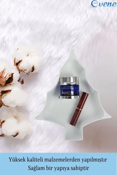 Evene Makyaj Organizeri Beyaz Renk Kozmetik Makyaj Düzenleyici Ağaç Model - Resim 3