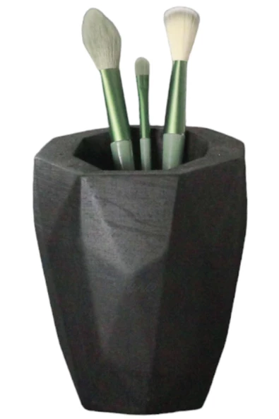 Evene Makyaj Organizeri Makyaj Fırçalığı Makyaj Organizer Düzenleyici Siyah Renk Model 19 ürün görseli 1