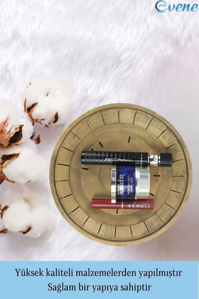 Evene Makyaj Organizeri Altın Eskitme Renk Kozmetik Makyaj Düzenleyici Model 5 - Resim 3