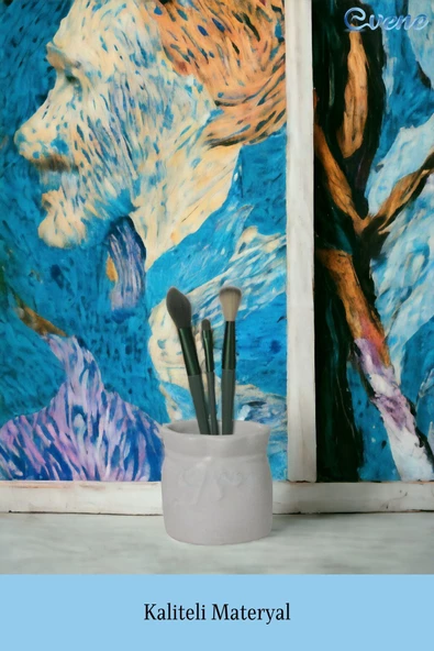 Evene Makyaj Organizeri Makyaj Fırçalığı Makyaj Organizer Düzenleyici Beyaz Renk Model 8 - Resim 4