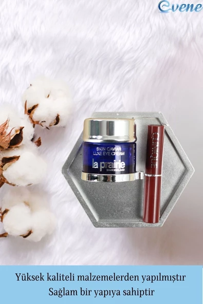 Evene Makyaj Organizeri Gümüş Renk Altıgen Model - Resim 3