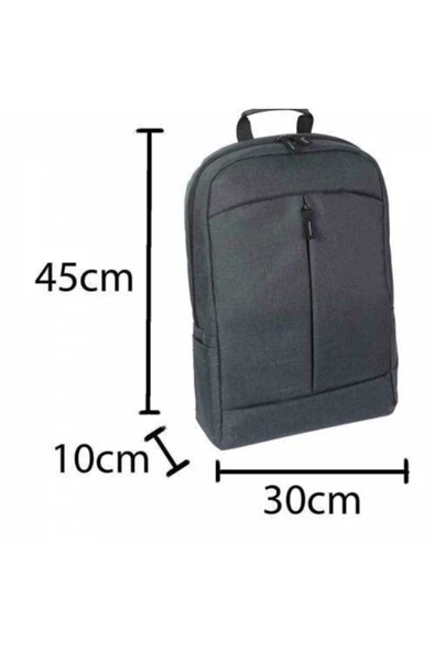 Evene Unisex Notebook Laptop Spor Bilgisayar Sırt Çantası Füme - 4