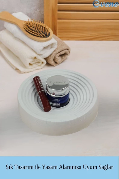 Evene Makyaj Organizeri Beyaz Renk Kozmetik Makyaj Düzenleyici Model 2 - Resim 4