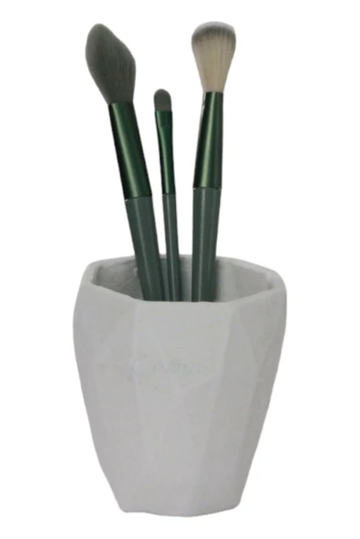 Evene Makyaj Organizeri Makyaj Fırçalığı Makyaj Organizer Düzenleyici Beyaz Renk Model 2 ürün görseli 1