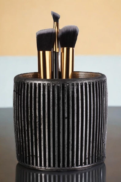 Viselia Makyaj Duzenleyici Makyaj Organizeri Makyaj Fırçalığı Makyaj Fırçası Gümüş Eskitme Renk Model 1 ürün görseli 1