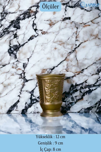 Evene Makyaj Organizeri Makyaj Fırçalığı Makyaj Organizer Düzenleyici Altın Renk Model 9 - Resim 2