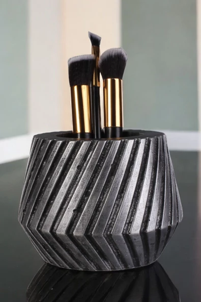 Viselia Makyaj Duzenleyici Makyaj Organizeri Makyaj Fırçalığı Makyaj Fırçası Gümüş Eskitme Renk Model 21 ürün görseli 1