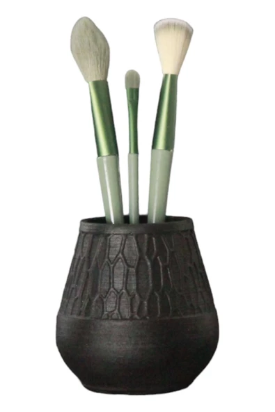 Evene Makyaj Organizeri Makyaj Fırçalığı Makyaj Organizer Düzenleyici Siyah Renk Model 3 ürün görseli 1