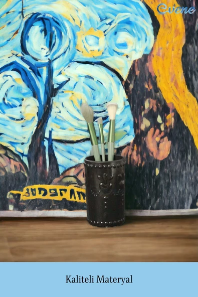 Evene Makyaj Organizeri Makyaj Fırçalığı Makyaj Organizer Düzenleyici Siyah Renk Model 10 - Resim 4