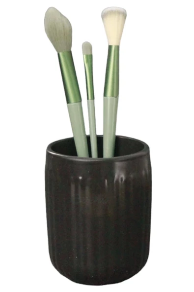 Evene Makyaj Organizeri Makyaj Fırçalığı Makyaj Organizer Düzenleyici Siyah Renk Model 11 ürün görseli 1