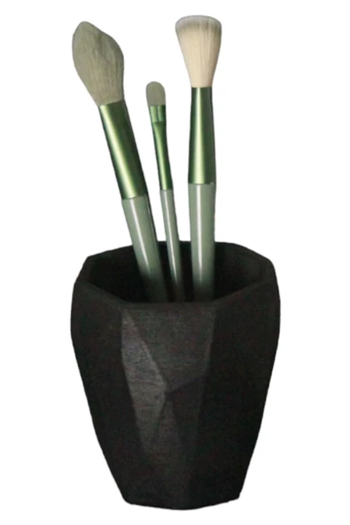 Evene Makyaj Organizeri Makyaj Fırçalığı Makyaj Organizer Düzenleyici Siyah Renk Model 2 ürün görseli 1