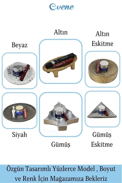 Evene Makyaj Organizeri Altın Renk Kozmetik Makyaj Düzenleyici Üçgen Model - 6