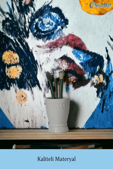 Evene Makyaj Organizeri Makyaj Fırçalığı Makyaj Organizer Düzenleyici Beyaz Renk Model 14 - Resim 4