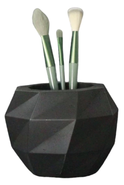 Evene Makyaj Organizeri Makyaj Fırçalığı Makyaj Organizer Düzenleyici Siyah Renk Model 20 ürün görseli 1