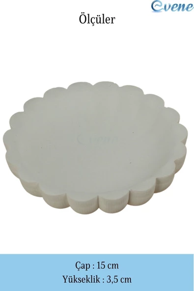 Evene Makyaj Organizeri Beyaz Renk Kozmetik Makyaj Düzenleyici Çiçek Model - Resim 2