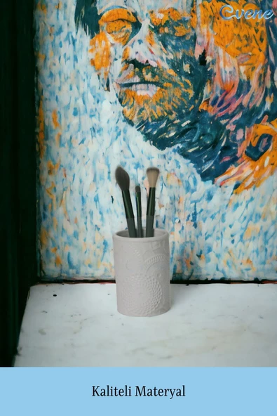 Evene Makyaj Organizeri Makyaj Fırçalığı Makyaj Organizer Düzenleyici Beyaz Renk Model 12 - Resim 4