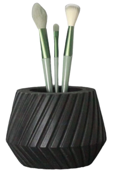 Evene Makyaj Organizeri Makyaj Fırçalığı Makyaj Organizer Düzenleyici Siyah Renk Model 21 ürün görseli 1