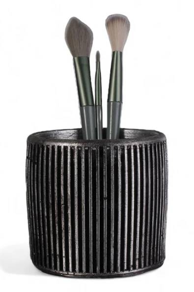 Evene Makyaj Organizeri Makyaj Fırçalığı Makyaj Organizer Düzenleyici Gümüş Eskitme Renk Model 1 ürün görseli 1