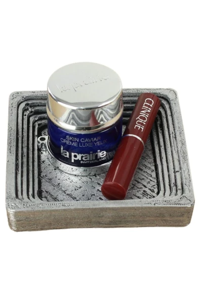 Evene Makyaj Organizeri Gümüş Eskitme Renk Kozmetik Makyaj Düzenleyici Model 4 ürün görseli 1