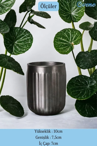 Evene Tezgah Üstü Kaşıklık Dekoratif Dik Kaşıklık Silindir Kaşıklık Gümüş Eskitme Renk Model 11 - Resim 2