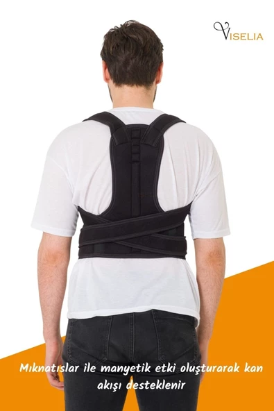 Viselia Dik Duruş Korsesi Bel Korsesi Manyetik Duruş Korsesi Posturex Korse - 3